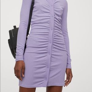 H&M Draped Button Down Dress